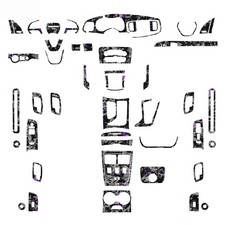 64Pcs Purple Forged Carbon Fiber Full Set of Trim for Dodge Charger  15-22 picture