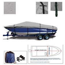 River Hawk Pro V 18 Fishing Bass Heavy Duty Trailerable Storage boat cover Tough picture