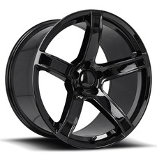 FACTORY REPRODUCTIONS FR 77F Dodge Hellcat HC2 20X9.5 5X115 15 Gloss Blk (Qty 1) picture