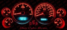 7-14 RED DIY CLUSTER UPGRADE KIT SILVERADO SIERRA TAHOE SUBURBAN AVALANCHE YUKON picture