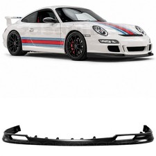 Fits 07-08 Porsche Carrera 911 GT3 997 .1 & Aerokit Front Bumper Lip, PU Black picture