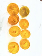 8 Stratolite 57 Vintage Amber Beehive Marker Running Clearance Light Lamp Lens picture