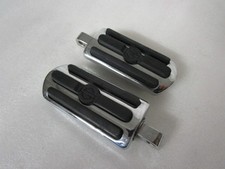 Harley Davidson Sportster Dyna Softail Touring Chrome and Rubber Foot Pegs picture