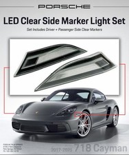 2017-2025 Porsche 718 Cayman LED Clear Side Marker Light Set 99163125506/ 607 picture