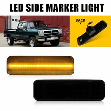 2PCS For Dodge 1981-1993 Dodge D150 D250 D350 Truck Front LED Side Marker Lights picture