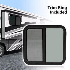 Horizontal Slide Square RV Window W/Trim Cargo 24