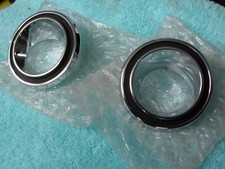 Ford Mustang Fastback Interior Rear Courtesy Light Stainless Trim Ring Bezels picture