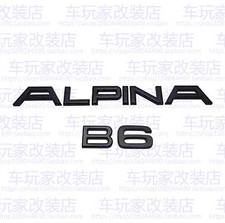 Matte Black Customized For Alpina B6 Car Trunk Emblem Badge Decal B3 B4 B5 B6 B7 picture