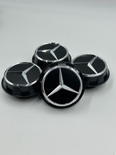 4pcs Mercedes Benz C63s E63s CLS63s AMG Black Chrome Center Caps Screw On 60mm picture