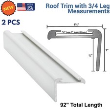 RV Corner Mold Insert Roof Trim for Sealing External Edges Travel Trailer White picture