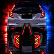 Tail Light For Honda Fit Jazz 2014-2019 Rear Brake Lamp FULL LED Smoked Assembly picture