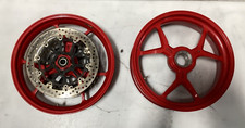 17-24 DUCATI SUPERSPORT S 939 950 BACK FRONT REAR WHEELS RIMS ROTORS RED OEM picture