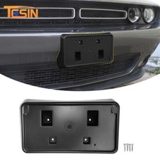 Front License Plate Holder Bracket Base Mount for Dodge Challenger 2010-23 Black picture