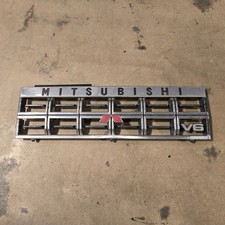 1983-1991 Mitsubishi Montero Pajero Dodge Raider Grill, Silver Chrome V6 picture