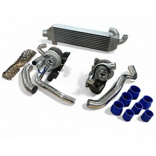 T25 CAST Twin Turbo TT FOR FORD MUSTANG 260 289 302 351 5.0L KIT FOX BODY SPOOL picture