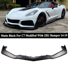 For Corvette 14-19 C7 Modified W/ ZR1 Conversion Bumper Front Lower Lip Splitter picture