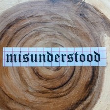 Misunderstood Vinyl Decal (x2) Custom OE Font Style Design Car Truck Window picture