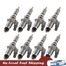 8Pcs Fuel Injectors 0445120008 Fits for 2001-04 Bosch Chevy GMC 6.6L Duramax LB7 picture