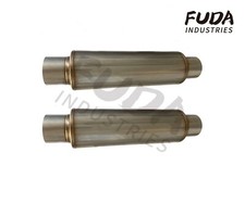 A Pair of 3.0'' In/Out Exhaust Muffler 4.5
