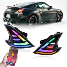 FULL RGB Tail Lights For Nissan 370Z Z34 2009-2020 Smoked Rear Lights Plug-Play picture