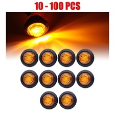 10-100X Amber Round Marker 3/4