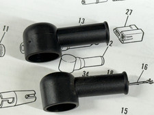 Harley Aermacchi substitute 31998-71P pair TERMINAL CAPS 71-72 Sprint SS SX picture