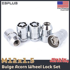 4x Buick Wheel Lock 12x1.5 Chrome Fit Encore/Electra/LaCrosse/Lucerue/Regal etc picture