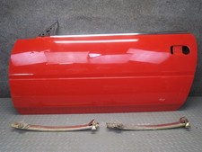 84-89 NISSAN Z31 300ZX 2+2 LEFT DOOR SHELL PANEL W WINDOW GUIDE HOT RED OEM picture