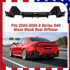 VTEN Gloss Black Rear Bumper Diffuser Kit For 2024-2027 BMW 5 Series G60 M-Sport picture