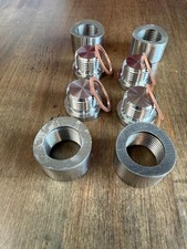 (4 Sets) 304 STAINLESS O2 OXYGEN SENSOR BUNG PLUG M18 X 1.5 THREADED... picture