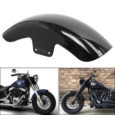 Short Front Fender Steel Mudguard For Harley Softail Slim FLS 12-17 Gloss Black picture