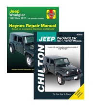 Jeep Wrangler 1987-2017 Repair Service Shop Manuals Haynes Chilton books picture