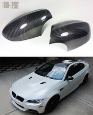 100% Real Vacuumed Dry Carbon Fiber Side Mirror Cover Caps For BMW E92 M3 Coupe picture