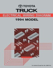 1994 Toyota Truck Wiring Diagrams Schematics Layout Factory OEM picture