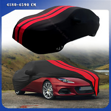 For Lotus NYO Evora Red/Black Full Car Cover Satin Stretch Indoor Dust Proof A+ picture