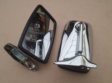 Chrome Side Mirrors Set for LADA VAZ 2101 2102 2103 2106 2121 Niva Metal Pair picture