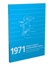 1971 Plymouth Chassis Assembly Manual Satellite GTX Road Runner Sebring Engine  picture