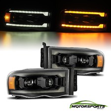 For AREX 02-05 Dodge Ram 1500/2500 PRO-Series Projector Headlights Alpha-Black picture