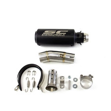 For Kawasaki Ninja 400 Ninja 500 Z400 Z500 Exhaust Tips Mid Pipe Slip On Muffler picture