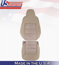 2005 2006 For Ford Expedition XLT Front Driver Top & Bottom Cloth Covers Tan picture