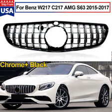 Chrome GT style Grille For Mercedes-Benz C217 W217 AMG S63 S65 coupe  2015-2017 picture