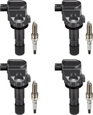4X OEM Quality Ignition Coil & Spark Plug for 2012-2015 Honda Civic 1.8L UF672 picture