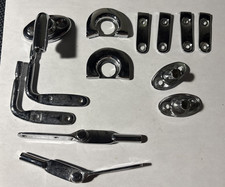 Vintage Chrome Automotive Interior Sun Visor Door Panel Trim/Door/Window Pieces? picture