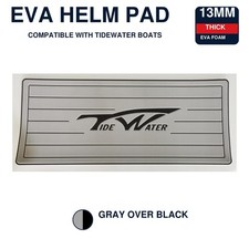 Cushioned Boat Driver Mat for Tidewater 39x16 Gray Black Marine EVA picture