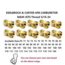 20PACK EDELBROCK & CARTER AFB CARBURETOR MAIN JETS SIZES .077THRU .120 picture