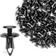 120PCS 8mm Bumper Retainer Clips Auto Car Plastic Push Rivets Fastener Fender picture