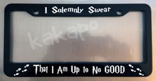 Harry Potter I Solemnly Swear That I Am Up To No Good Black Metal Plate Frame picture