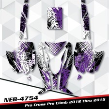 FOR 2012 thru 2015 ARCTIC CAT PROCROSS PROCLIMB DECO GRAPHICS KIT WRAP NEB-4754 picture