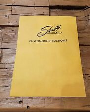 Shasta compact trailer operation and maintenance instructions  NEW (COPY) picture