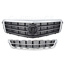 2013-2014 Cadillac ATS Front Upper Grille Lower Grill Trim Molding 3PCS OEM picture